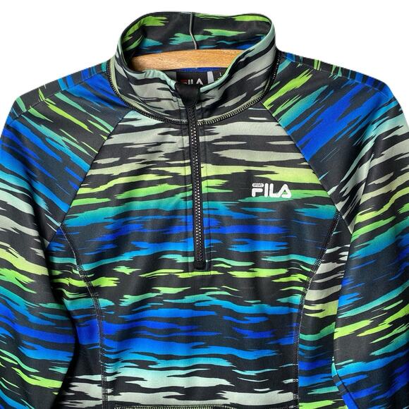 FILA Sport 1/4 Zip Athletic Pullover Jacket Womens Size L - Picture 2 of 7